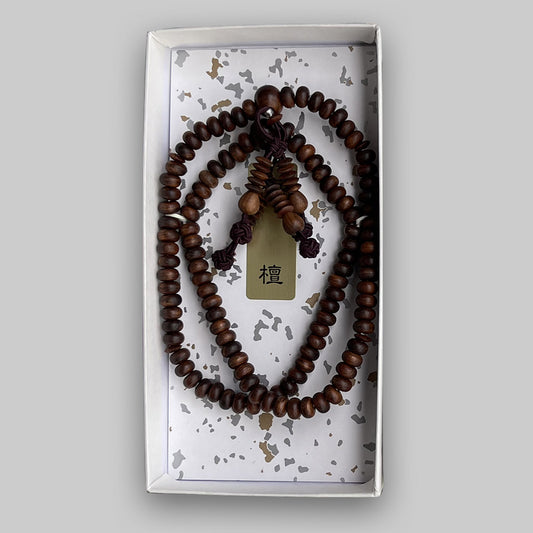 Shingon Wrist Mala (Black Sandalwood)